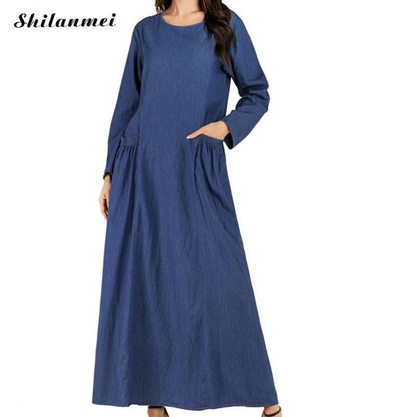 casual dresses autumn cotton plus size dress women long sleeve pockets blue maxi female loose vintage party for 4xl, Black;gray
casual dresses autumn cotton plus size dress women long sleeve pockets blue maxi female loose vintage party for 4xl, Black;gray