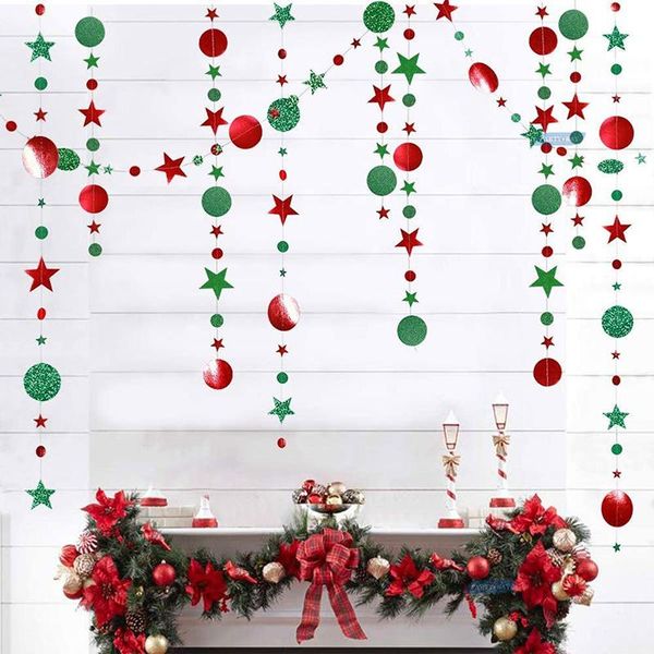 party decoration glitter diy paper garlands red green round star pull flags pedant birthday wedding event garland banner
party decoration glitter diy paper garlands red green round star pull flags pedant birthday wedding event garland banner