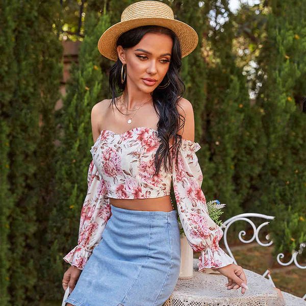 t shirt summer slash neck long sleeve women crop sweet white floral print strapless ladies backless top
t shirt summer slash neck long sleeve women crop sweet white floral print strapless ladies backless top