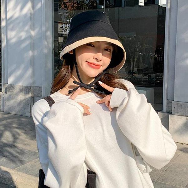 wide brim hats japanese bucket windproof string hat side outdoor caps cotton ribbon lace up gorros, Blue;gray
wide brim hats japanese bucket windproof string hat side outdoor caps cotton ribbon lace up gorros, Blue;gray
