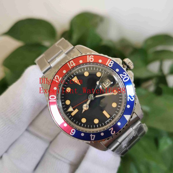 vintage wristwatches 40 mm 1675 bp factory stainless steel pepsi red blue beze black dial asia 2813 movement automatic mechanical mens watch, Slivery;brown
vintage wristwatches 40 mm 1675 bp factory stainless steel pepsi red blue beze black dial asia 2813 movement automatic mechanical mens watch, Slivery;brown