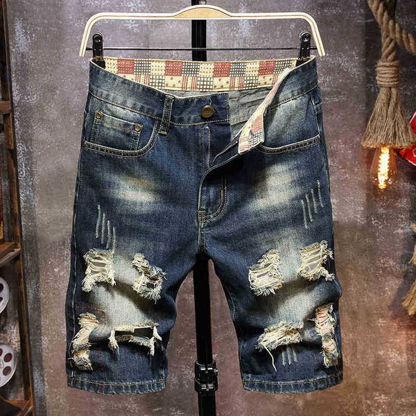 men's shorts shorts five-point straight street denim shorts, washed and old mesh stitching, personality trend all- lw1s, White;black
men's shorts shorts five-point straight street denim shorts, washed and old mesh stitching, personality trend all- lw1s, White;black