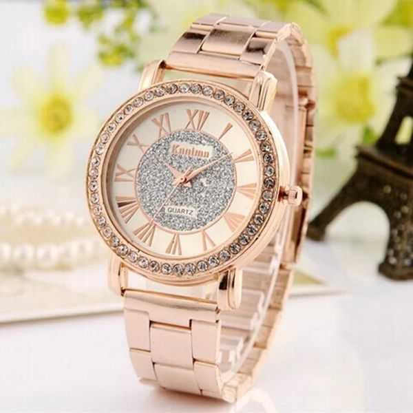 wristwatches relogio feminino luxury stainless steel watch women rhinestone dress watches roman numerals quartz wristwatch, Slivery;brown
wristwatches relogio feminino luxury stainless steel watch women rhinestone dress watches roman numerals quartz wristwatch, Slivery;brown