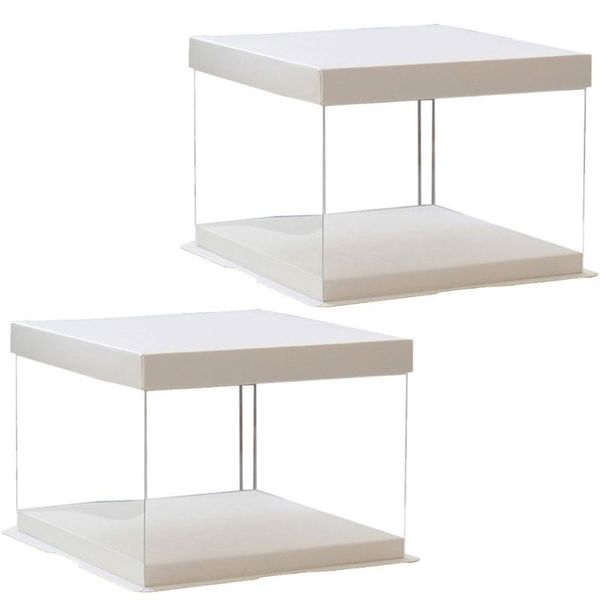 gift wrap 2pcs 8inch transparent birthday cake box container dessert storage (transparent)
gift wrap 2pcs 8inch transparent birthday cake box container dessert storage (transparent)