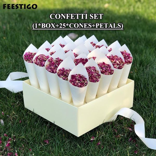 party decoration wedding confetti cones holder biodegradable dried flower real petal in display box outdoors lawn
party decoration wedding confetti cones holder biodegradable dried flower real petal in display box outdoors lawn