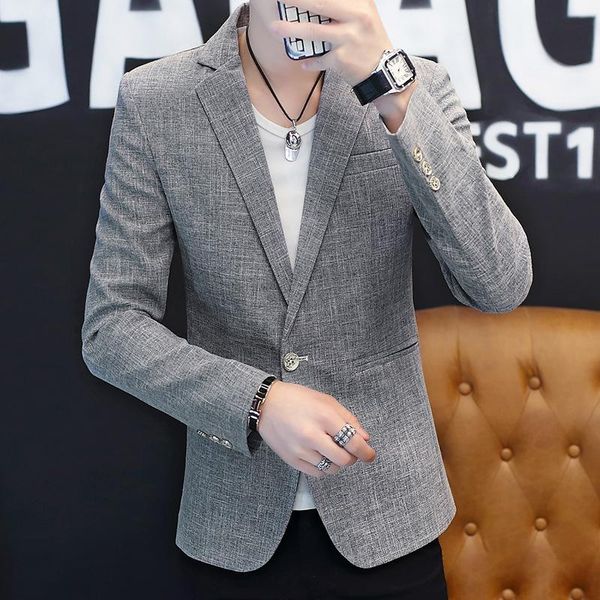 men's suits & blazers blazer casual autumn light single west solid color handsome personality night show coat thin spring, White;black
men's suits & blazers blazer casual autumn light single west solid color handsome personality night show coat thin spring, White;black