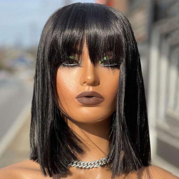 4*4 short bob remy wig 10-12 brazilian lace front human hair wigs with bangs 150% density fringe closure, Black;brown
4*4 short bob remy wig 10-12 brazilian lace front human hair wigs with bangs 150% density fringe closure, Black;brown