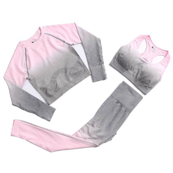 yoga outfit women set long sleeve seamless high waist leggings sport bra gym suit workout fitness wear gradient running clothing
yoga outfit women set long sleeve seamless high waist leggings sport bra gym suit workout fitness wear gradient running clothing