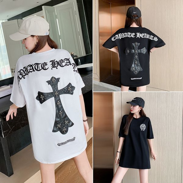 ch 21 spring and summer new heavy industry three dimensional embroidery letter pu leather metal cross medium leng, White
ch 21 spring and summer new heavy industry three dimensional embroidery letter pu leather metal cross medium leng, White