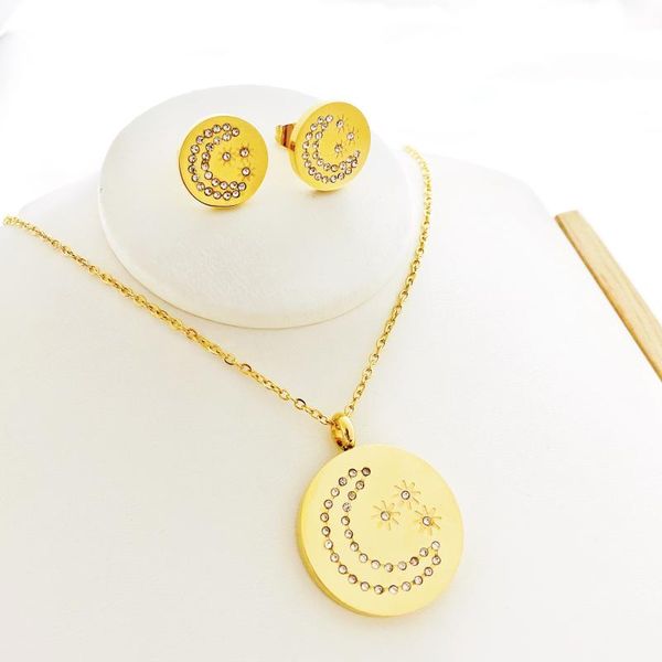 earrings & necklace 2021 autumn style women gold color moon star chains choker necklaces for girls promotion fancy gift jewelry girlfriend, Silver
earrings & necklace 2021 autumn style women gold color moon star chains choker necklaces for girls promotion fancy gift jewelry girlfriend, Silver