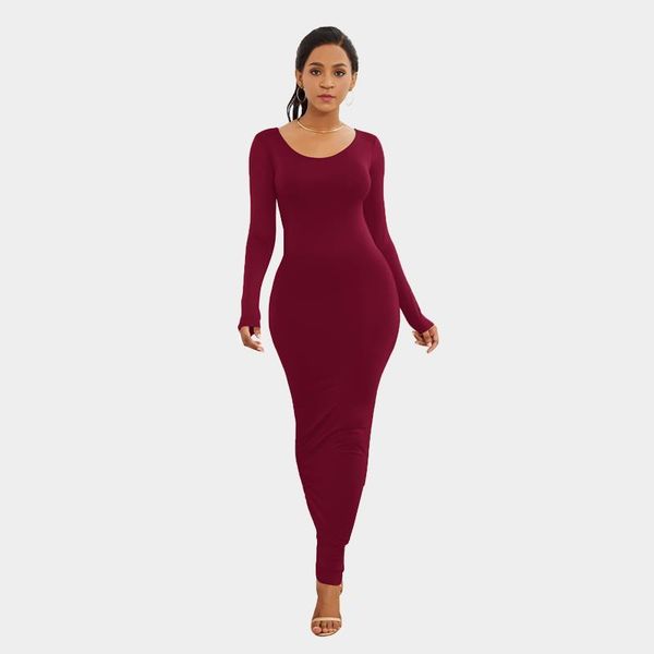 slim women dresses ankle length long maxi dress sleeved tight pencil autumn vestidos red polyester black package hip bodycon xl, Black;gray
slim women dresses ankle length long maxi dress sleeved tight pencil autumn vestidos red polyester black package hip bodycon xl, Black;gray