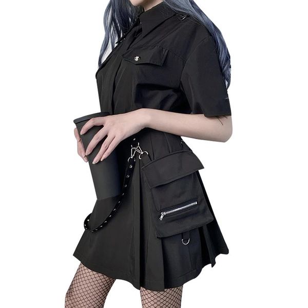 skirts 2021 women punk chain pleated skirt high waist mini black gothic streetwear casual lolita harajuku with belt pocket
skirts 2021 women punk chain pleated skirt high waist mini black gothic streetwear casual lolita harajuku with belt pocket