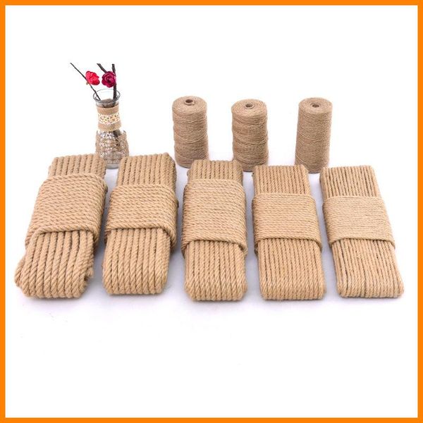 yarn natural jute fabric rope twine rolls twisted cord macrame string diy basket craft cat pet scratching handmade decor 1-20mm, Black;white
yarn natural jute fabric rope twine rolls twisted cord macrame string diy basket craft cat pet scratching handmade decor 1-20mm, Black;white