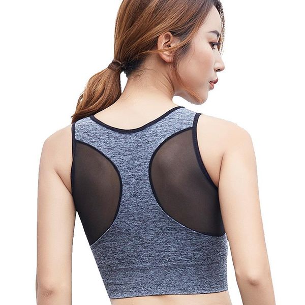s-xxl mesh stitching beauty back without steel ring buckle shockproof sports underwear women running yoga vest type bra gym clothing, White;black
s-xxl mesh stitching beauty back without steel ring buckle shockproof sports underwear women running yoga vest type bra gym clothing, White;black