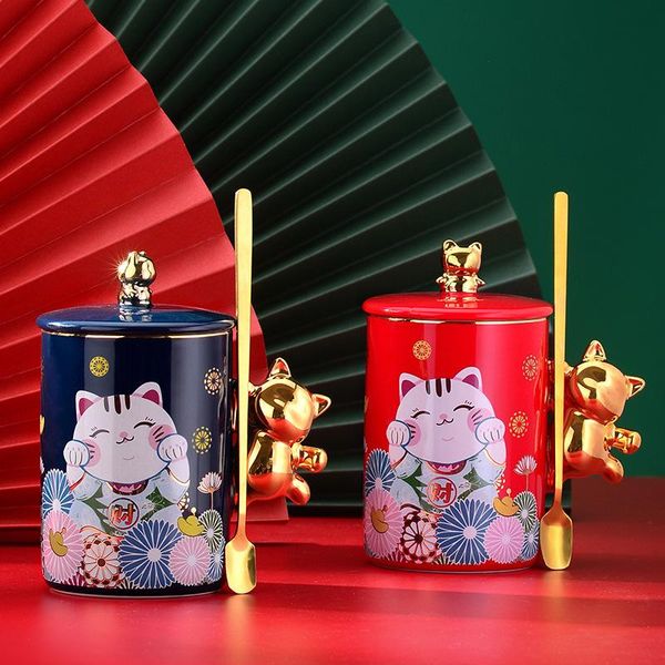 creative lucky cat mugs with gold handle cover ceramic coffee tea cups home decor chinese personalized animal mug cup gifts
creative lucky cat mugs with gold handle cover ceramic coffee tea cups home decor chinese personalized animal mug cup gifts