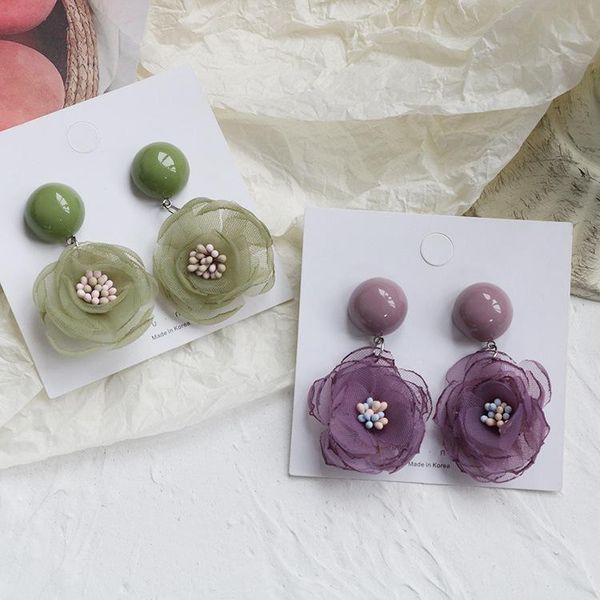green purple flowers stud earrings lace for women fashion ins style seaside vacation jewelry accessories q1759, Golden;silver
green purple flowers stud earrings lace for women fashion ins style seaside vacation jewelry accessories q1759, Golden;silver