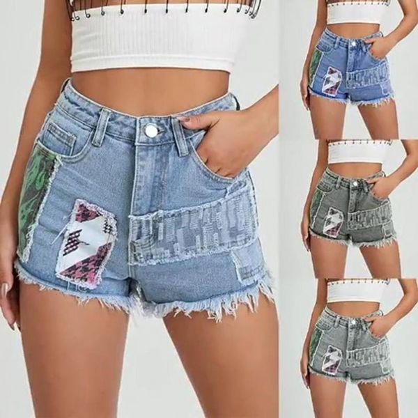 women's shorts 2021 fashionbale women high waist plus size hard-wearing denim buttons vintage printed tassel summer, White;black
women's shorts 2021 fashionbale women high waist plus size hard-wearing denim buttons vintage printed tassel summer, White;black
