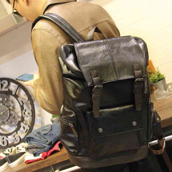fashion men's simple backpack luggage travel bag sports fitness large capacity leather
fashion men's simple backpack luggage travel bag sports fitness large capacity leather
