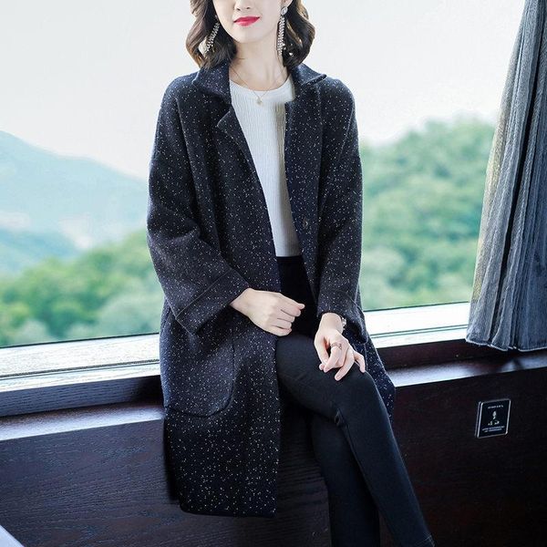 women's knits & tees autumn and winter knitted sweater jacket women spring mid-length casual all-match korean loose cardigan lady coat, White
women's knits & tees autumn and winter knitted sweater jacket women spring mid-length casual all-match korean loose cardigan lady coat, White