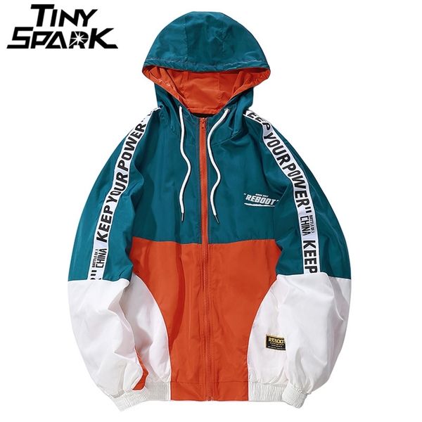 hip hop mens hooded windbreaker jacket autumn casual vintage color block loose track hoodie jacket coats streetwear hiphop 210818, Black;brown
hip hop mens hooded windbreaker jacket autumn casual vintage color block loose track hoodie jacket coats streetwear hiphop 210818, Black;brown