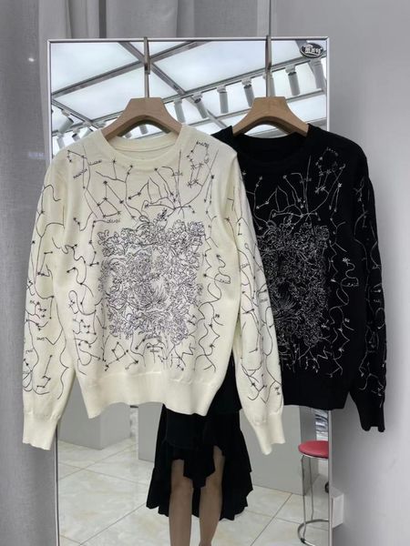 women's sweaters woolen brand women pullovers white jumper o-neck knit casual jersey runway design 2021 autumn winter korean style, White;black
women's sweaters woolen brand women pullovers white jumper o-neck knit casual jersey runway design 2021 autumn winter korean style, White;black