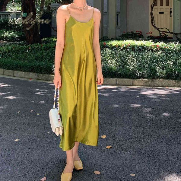 summer women satin party vintage ladies spaghetti strap loose silk slip dress 210415, Black;gray
summer women satin party vintage ladies spaghetti strap loose silk slip dress 210415, Black;gray