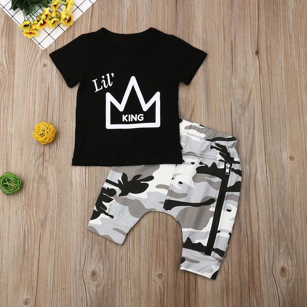 newborn kids baby boys t shirt camo pants 2pcs outfits set clothes 0 5years, White
newborn kids baby boys t shirt camo pants 2pcs outfits set clothes 0 5years, White