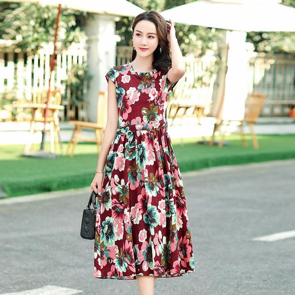 casual dresses women long slim floral print dress xl- 6xl middle-aged ladies short sleeve elegant mother cotton female vestidos clothes, Black;gray
casual dresses women long slim floral print dress xl- 6xl middle-aged ladies short sleeve elegant mother cotton female vestidos clothes, Black;gray