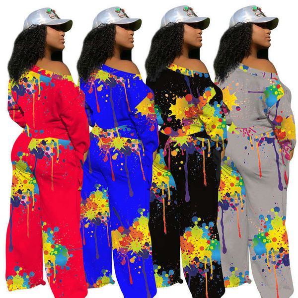 4131 women's random tracksuits printed one hand knotted wide waist sweatpants set with pieces and two pockets, Gray
4131 women's random tracksuits printed one hand knotted wide waist sweatpants set with pieces and two pockets, Gray