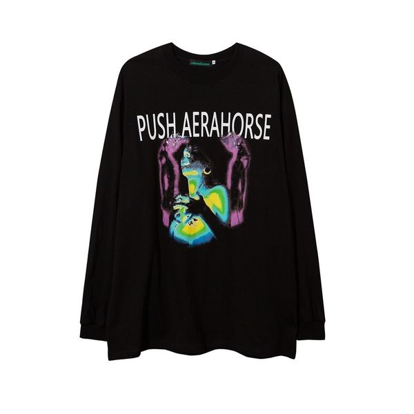 high street dark print long sleeve pullover autumn winter brand men's oversize large round neck bottomed sweater, Black
high street dark print long sleeve pullover autumn winter brand men's oversize large round neck bottomed sweater, Black