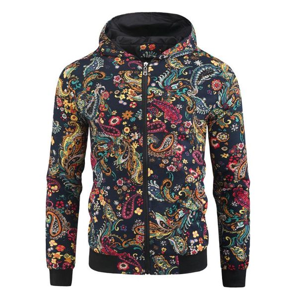 men's zipper jacket spring and autumn fashion brand trend coat casual baseball bomber hooded printed jackets, Black;brown
men's zipper jacket spring and autumn fashion brand trend coat casual baseball bomber hooded printed jackets, Black;brown
