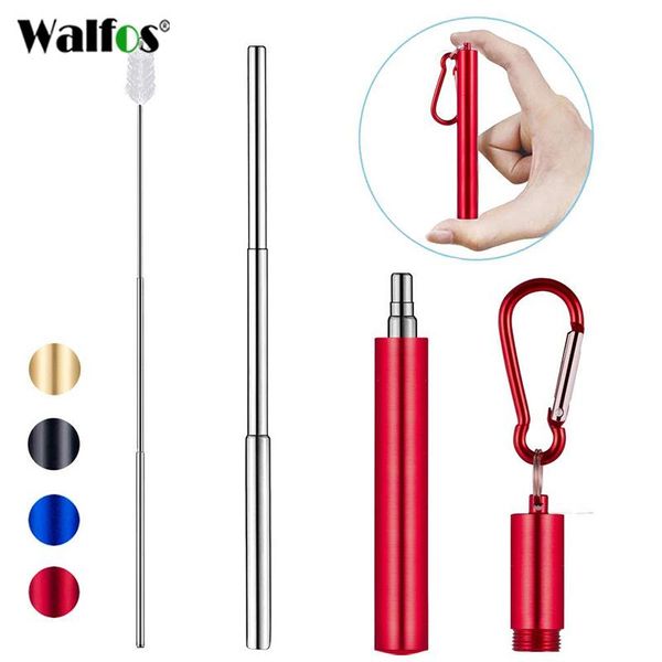drinking straws walfos stainless steel straw portable for travel reusable collapsible metal with brush
drinking straws walfos stainless steel straw portable for travel reusable collapsible metal with brush