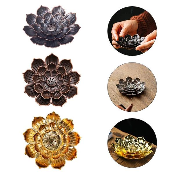 alloy lotus flower incense sticks holder, burner, home fragrance lamps
alloy lotus flower incense sticks holder, burner, home fragrance lamps