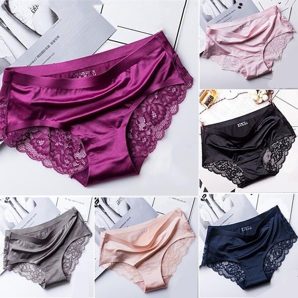 1pc women lace underpants comfortable non-trace underwear thin and light breathable ice silk briefs female exquisite panties, Red;black
1pc women lace underpants comfortable non-trace underwear thin and light breathable ice silk briefs female exquisite panties, Red;black