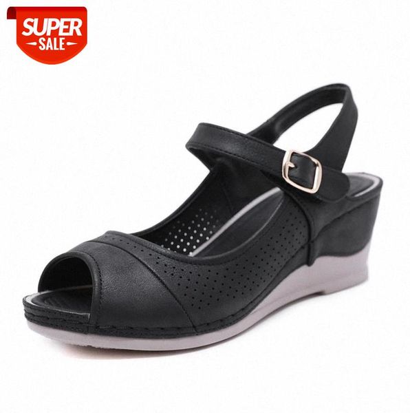 2020 women shoes platform sandals peep toe high wedges heel ankle buckles sandalia leather female #rs0p, Black
2020 women shoes platform sandals peep toe high wedges heel ankle buckles sandalia leather female #rs0p, Black