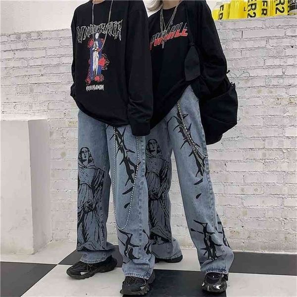 harajuku women jeans pants streetwear printed hippie denim pant korean wide leg vintage loose trousers woman 210809, Blue
harajuku women jeans pants streetwear printed hippie denim pant korean wide leg vintage loose trousers woman 210809, Blue