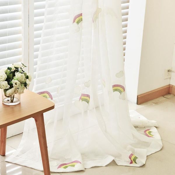 dreaming rainbow clouds embroidered tulle children curtains for kids bedroom window kitchen living room curtain & drapes
dreaming rainbow clouds embroidered tulle children curtains for kids bedroom window kitchen living room curtain & drapes