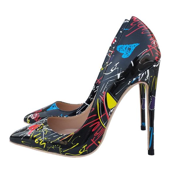 dress shoes brand 12 cm ladies high heels gift black printed thin super (8cm-up) party fashion pointed toe
dress shoes brand 12 cm ladies high heels gift black printed thin super (8cm-up) party fashion pointed toe