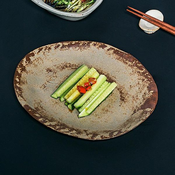 japanese ceramic dinner plate retro rough pottery irregular steak tray beef spaghetti tableware dessert salad kitchen dinnerware dishes & pl
japanese ceramic dinner plate retro rough pottery irregular steak tray beef spaghetti tableware dessert salad kitchen dinnerware dishes & pl