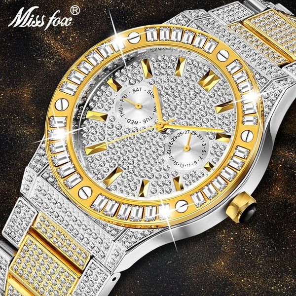 wristwatches missfox drop men's fashion watches men square diamond stainless steel bilingbiling quartz watch relogio masculino, Slivery;brown
wristwatches missfox drop men's fashion watches men square diamond stainless steel bilingbiling quartz watch relogio masculino, Slivery;brown