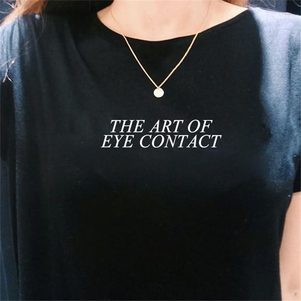 the art of eye contact t-shirt women tumblr fashion printed tee cute summer hipsters shirt 210512, White
the art of eye contact t-shirt women tumblr fashion printed tee cute summer hipsters shirt 210512, White