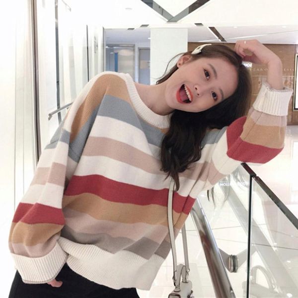 women's sweaters women net celebrity pullover lazy wind sweater loose all-match jackets tc21, White;black
women's sweaters women net celebrity pullover lazy wind sweater loose all-match jackets tc21, White;black