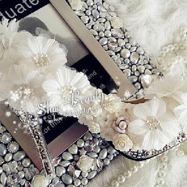 gorgeous lady round toe shoes for wedding white high heel lace flower bridal luxury formal dress, Black
gorgeous lady round toe shoes for wedding white high heel lace flower bridal luxury formal dress, Black