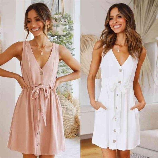 spring summer sleeveless v-neck single-breasted dress women fashion solid color high waist lace-up mini robe 210517, Black;gray
spring summer sleeveless v-neck single-breasted dress women fashion solid color high waist lace-up mini robe 210517, Black;gray