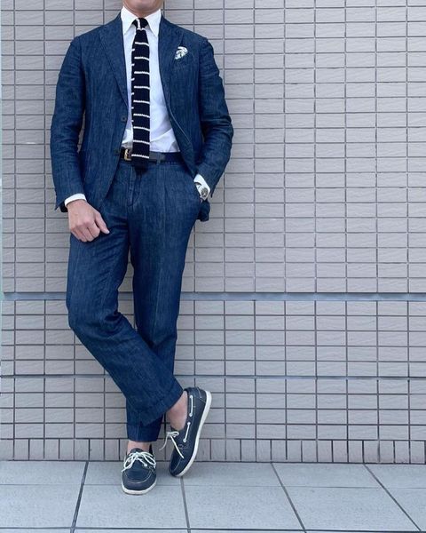 men's suits & blazers 2 pieces men fashion denim fabric single breasted casual style customized handsome party coat+pant, White;black
men's suits & blazers 2 pieces men fashion denim fabric single breasted casual style customized handsome party coat+pant, White;black