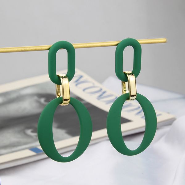 green oval circle charm earring 925 silver post earrings jewelry for women gift, Golden
green oval circle charm earring 925 silver post earrings jewelry for women gift, Golden