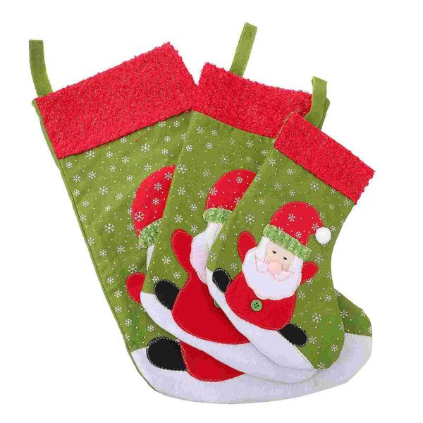 men's socks 3pcs christmas stockings xmas gift bag candy sweets hanging pouch, Black
men's socks 3pcs christmas stockings xmas gift bag candy sweets hanging pouch, Black