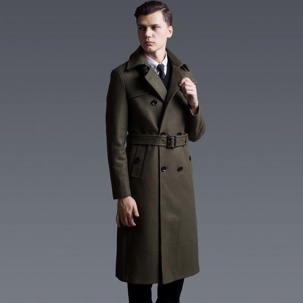 chaojue super long woolen overcoat men's double breasted jacket 990 in autumn and winter of 2021 wool & blends, Black
chaojue super long woolen overcoat men's double breasted jacket 990 in autumn and winter of 2021 wool & blends, Black