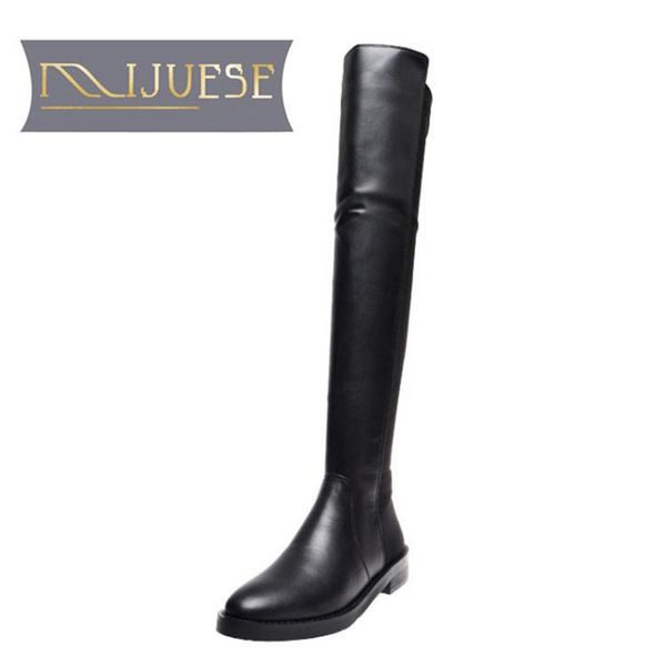 boots mljuese 2021 women over-the-knee cow leather winter short plush round toe med heels female size 40, Black
boots mljuese 2021 women over-the-knee cow leather winter short plush round toe med heels female size 40, Black