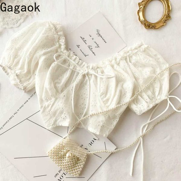 women & club lace short blouse spring autumn solid slash neck slim wild chic female fashion korean shirts 210531, White
women & club lace short blouse spring autumn solid slash neck slim wild chic female fashion korean shirts 210531, White